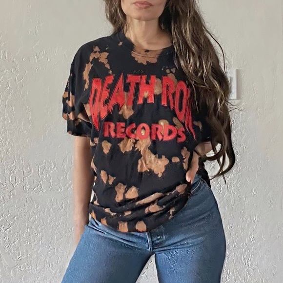 Death Row Records Tie dye cotton Tee - Picture 2 of 8